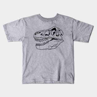 T-Rex Dinosaur Skull Kids T-Shirt